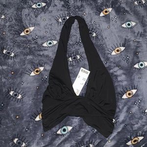 Black Halter top